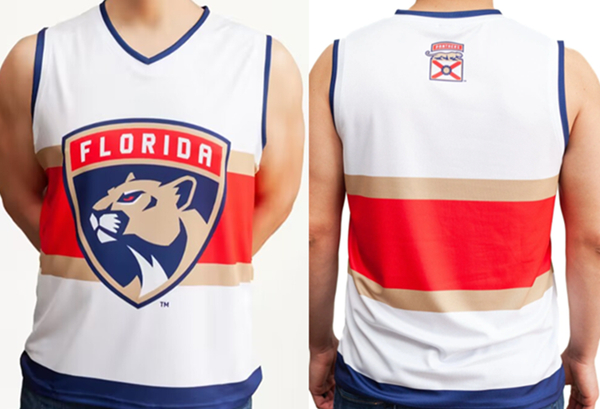 Men's Florida Panthers White Tank Jersey Men's Florida Panthers White Tank Jersey
